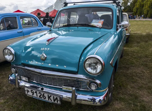 Kyiv Ukraine Octobre 2019 Voiture Rétro Soviétique Moskvitch 402 1957 — Photo