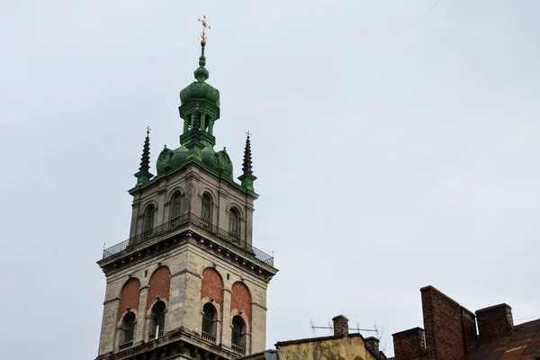 Korniakt Tower Church Antagande Jungfru Maria Lviv Västra Ukraina — Stockfoto