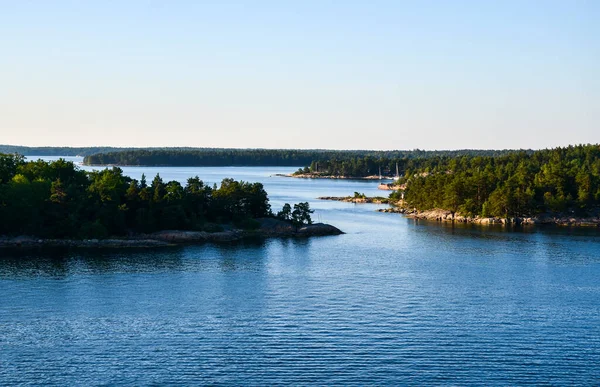 Woningeilanden Archipel Van Stockholm Oostzee Zonnige Ochtend Zweden — Stockfoto