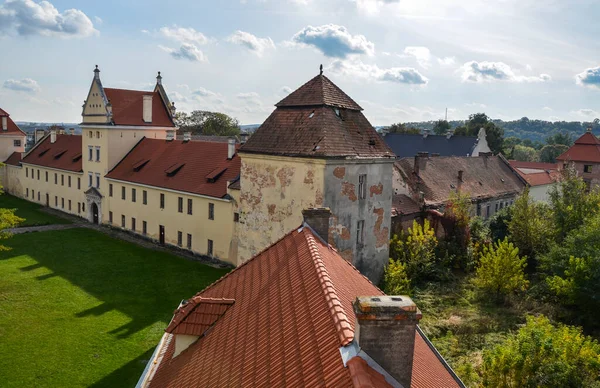 Стародавній Замок Історичному Центрі Жовкви Львівська Область Західна Україна — стокове фото