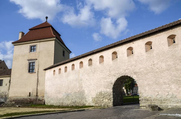 Mura Difensive Porta Zvirynetska Dell Antico Castello Zhovkva Regione Lviv — Foto Stock