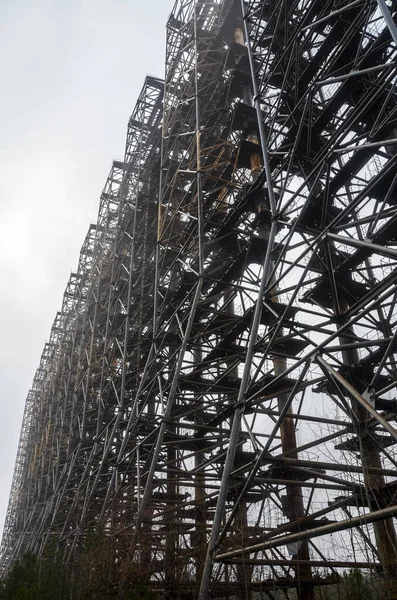 Former Military Radar System Steel Construction Known Arc Duga Called — Fotografia de Stock