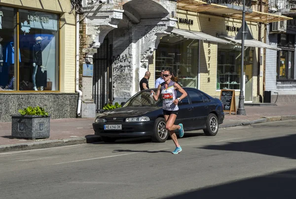 Quiiv Ucrânia Maio 2021 Corredores Maratona Participam Concurso Anual Organizado — Fotografia de Stock