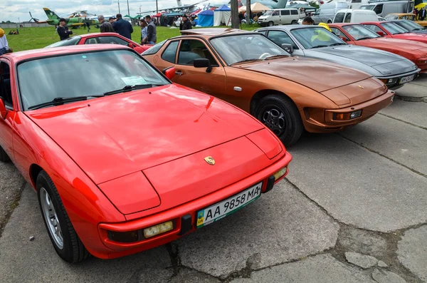 Kyiv Ukraine May 2021 Colorful Sport Porsche Cars Different Years — Foto de Stock