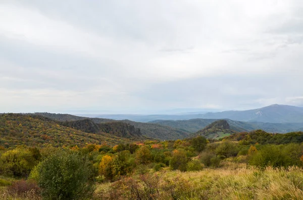 Blick Auf Die Herbstliche Berglandschaft Vom Gombori Pass Region Kacheti — Stockfoto