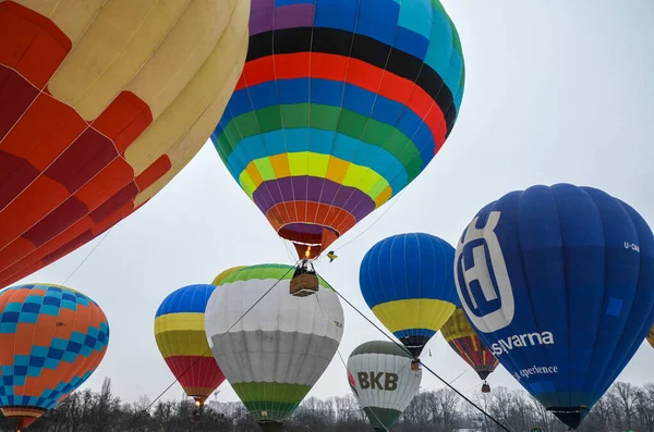 Kiew Ukraine Februar 2021 Das Mongolfier Balloon Festival Ist Eine — Stockfoto