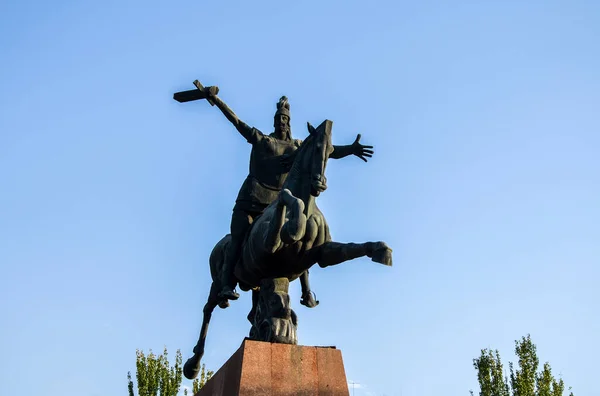 Monument Över Armeniens Militära Ledare Vardan Mamikonian Jerevans Huvudstad Armenien — Stockfoto