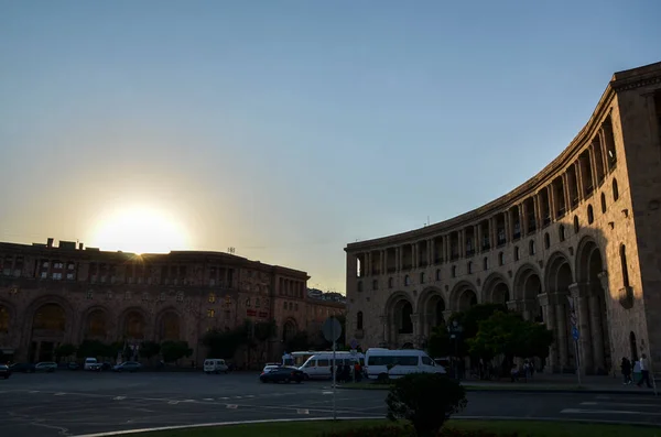 Yerevan Armenia October 2021 Вид Республіканську Площу Центральна Площа Єревані — стокове фото