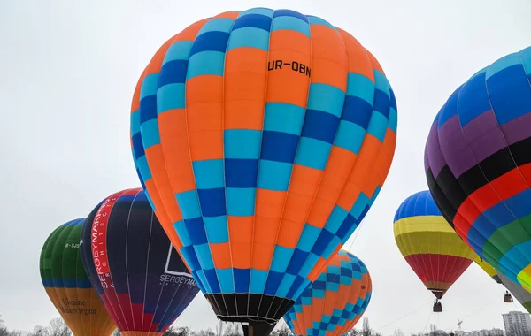 Mongolfier Balloon Festival Uma Oportunidade Única Para Ver Dezenas Balões — Fotografia de Stock