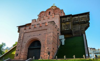 Golden Gate in Kyiv was the main gate in the 11th century fortifications and now one the most visited tourist places of the city, Ukraine.