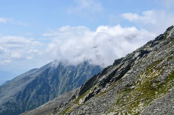 Paisagem Montanhosa Com Encostas Rochosas Pedra Pura High Tatra Mountains — Fotografia de Stock