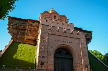 Golden Gate in Kyiv was the main gate in the 11th century fortifications and now one the most visited tourist places of the city, Ukraine.