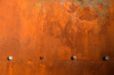 Grunge paslı metal dokusu, perçin arka planı, metin veya resim için alanı var.