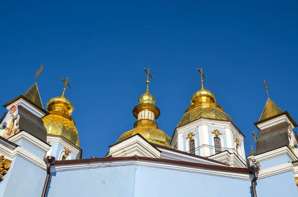 Michaels Golden Domed Monastery Dia Ensolarado Verão Kiev Ucrânia — Fotografia de Stock
