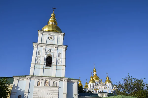Torre Sino Catedral Mosteiro Golden Domed São Miguel Kiev Capital — Fotografia de Stock