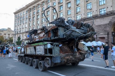 Rus orta menzilli uçaksavar füze sistemi Buk-M Ukrayna Silahlı Kuvvetleri tarafından imha edildi.
