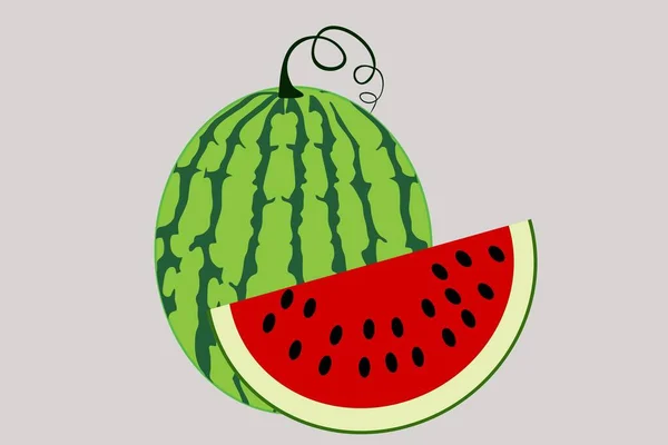 Fresh Fruits Vegetables Vector Illustration — Stock Vector