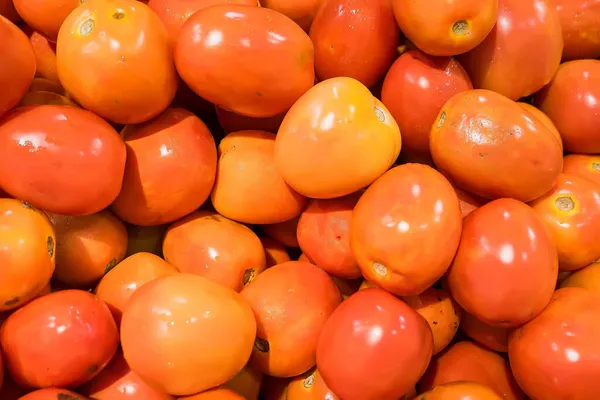 Rote Tomaten Hintergrund Gemüse Auf Dem Markt — Stockfoto