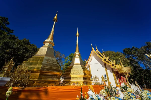 Chiang Rai Tailandia Enero 2021 Wat Phra Doi Tung Beautiful —  Fotos de Stock