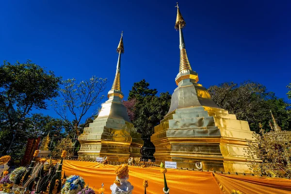 Chiang Rai Ταϊλάνδη Ιανουάριος 2021 Wat Phra Doi Tung Beautiful — Φωτογραφία Αρχείου