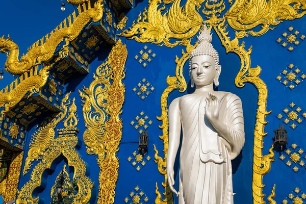 Чианг Рай Таиланд Январь 2022 Тайская Традиционная Церковь Является Искусством — стоковое фото