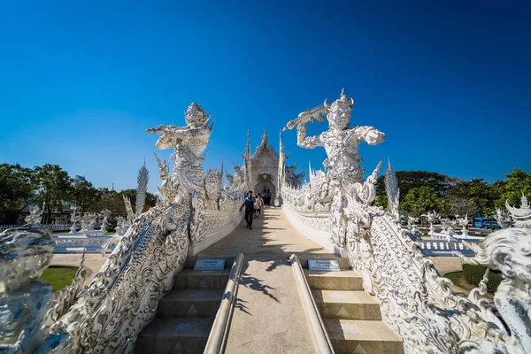 Chiang Rai Tailândia Janeiro 2022 Famoso Templo Tailândia Grande Igreja — Fotografia de Stock