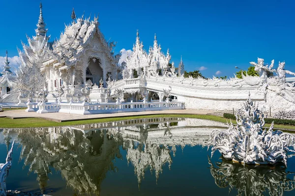 Chiang Rai Thaïlande Janvier 2022 Temple Thaïlandais Célèbre Grande Église — Photo