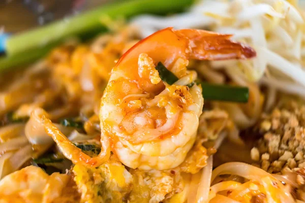 Pad Thai Shrimp Noodle Food Thai Style — Stock Photo, Image