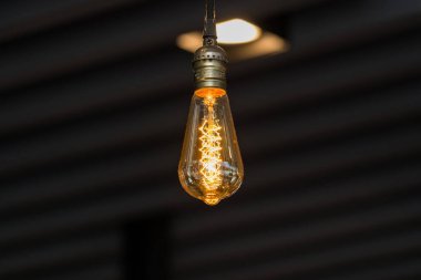 Retro tarzı aydınlatma ampul dekor