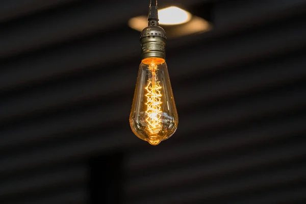 Retro Styl Osvětlení Žárovka Výzdoba — Stock fotografie