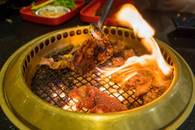 Japon Biftek Izgarası Ateş Mangalında