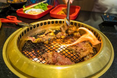 Japon Biftek Izgarası Ateş Mangalında