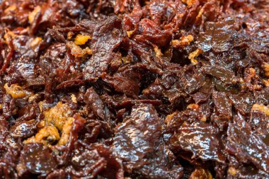 Tayland usulü biftek. Tayland usulü aperatif. Nuea Sawan adında.