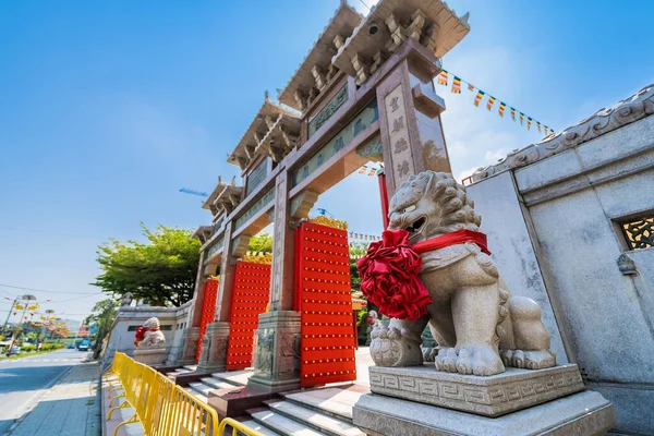 Μπανγκόκ Ταϊλάνδη Μάρτιος 2022 Άποψη Του Wat Borom Raja Kanjanapisek — Φωτογραφία Αρχείου