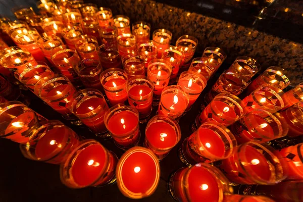 Bangkok Thajsko Březen 2022 Modlitba Meditace Hořící Svíčkou Čínském Chrámu — Stock fotografie