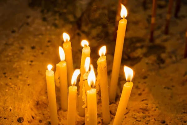 Image Many Burning Candles — Foto Stock