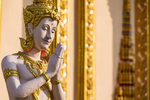 Bangkok Thailand April 2022 Angel Statue Temple Bangkok Thailand — Stockfoto