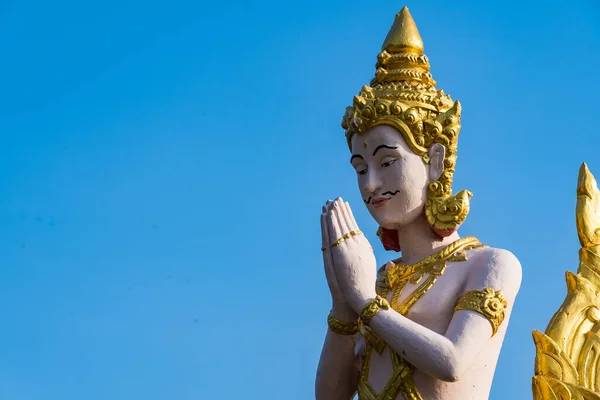 Bangkok Thailand April 2022 Angel Statue Temple Bangkok Thailand — Zdjęcie stockowe