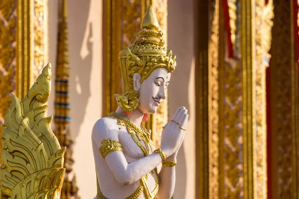 Bangkok Thailand April 2022 Engelsstatue Tempel Von Bangkok Thailand — Stockfoto