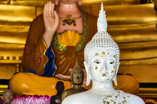 Nakhon Sawan Thailand March 2022 Buddha Statue Shrine Serpent King — Stock Photo, Image