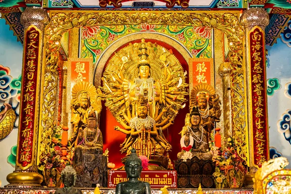 Nakhon Sawan Thailand March 2022 Shrine Serpent King Chan Sen — Stockfoto