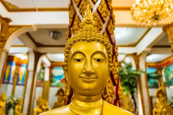 Phuket Thailand May 2022 Buddhist Statues Wat Chalong Phuket Thailand — стоковое фото