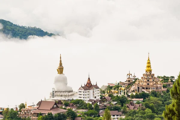 Phetchabun Thailand May 2021 Beautiful Landscape View Golden Pagoda Wat — 图库照片