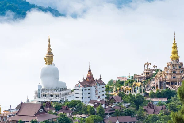 Phetchabun Tailandia Mayo 2021 Hermosa Vista Panorámica Pagoda Dorada Wat —  Fotos de Stock