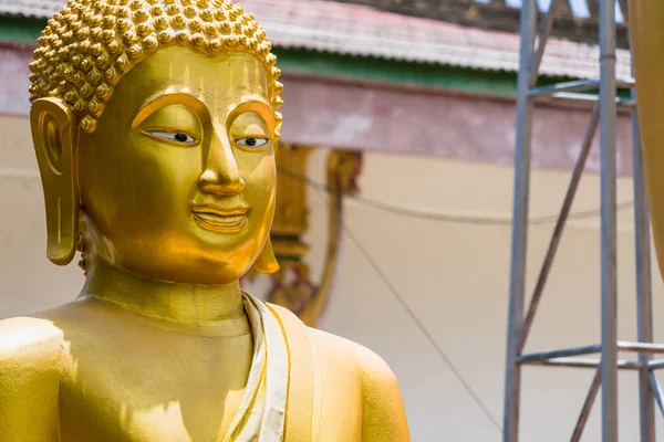 Lop Buri Thailand May 2022 Buddha Statue Wat Chaiyo Warawithan — Zdjęcie stockowe