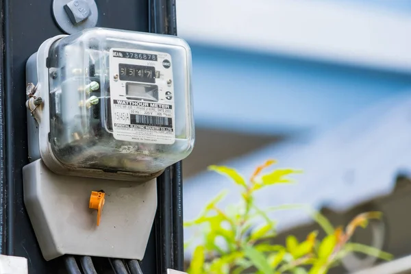 Bangkok Thailand July 2022 Watthour Meter Electricity Use Home Modern — Stockfoto