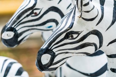 Zebra heykeli, kutsal şeylere tapmayı seven Taylandlılar arasında popülerdir..