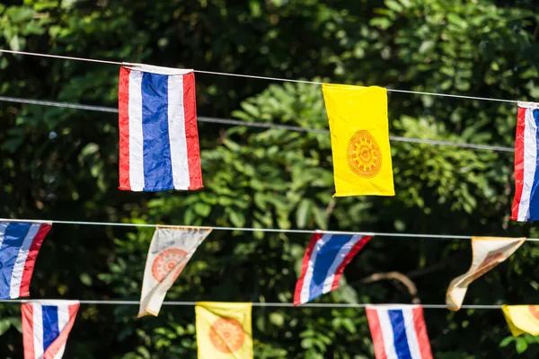 Bandera Budista Bandera Tailandia — Foto de Stock
