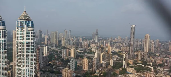 Indian Mumbai Metro City April 2022 Mumbai City Image Architecture — стоковое фото