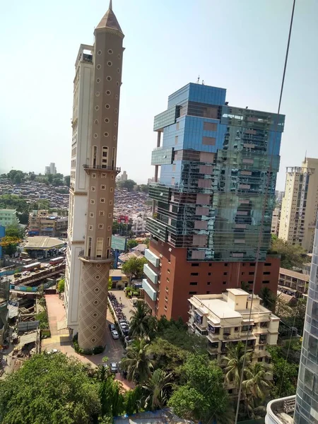 Hindistan, Mumbai Metro Şehri - 15 Nisan 2022 Mumbai Şehir Mimari Tasarımı